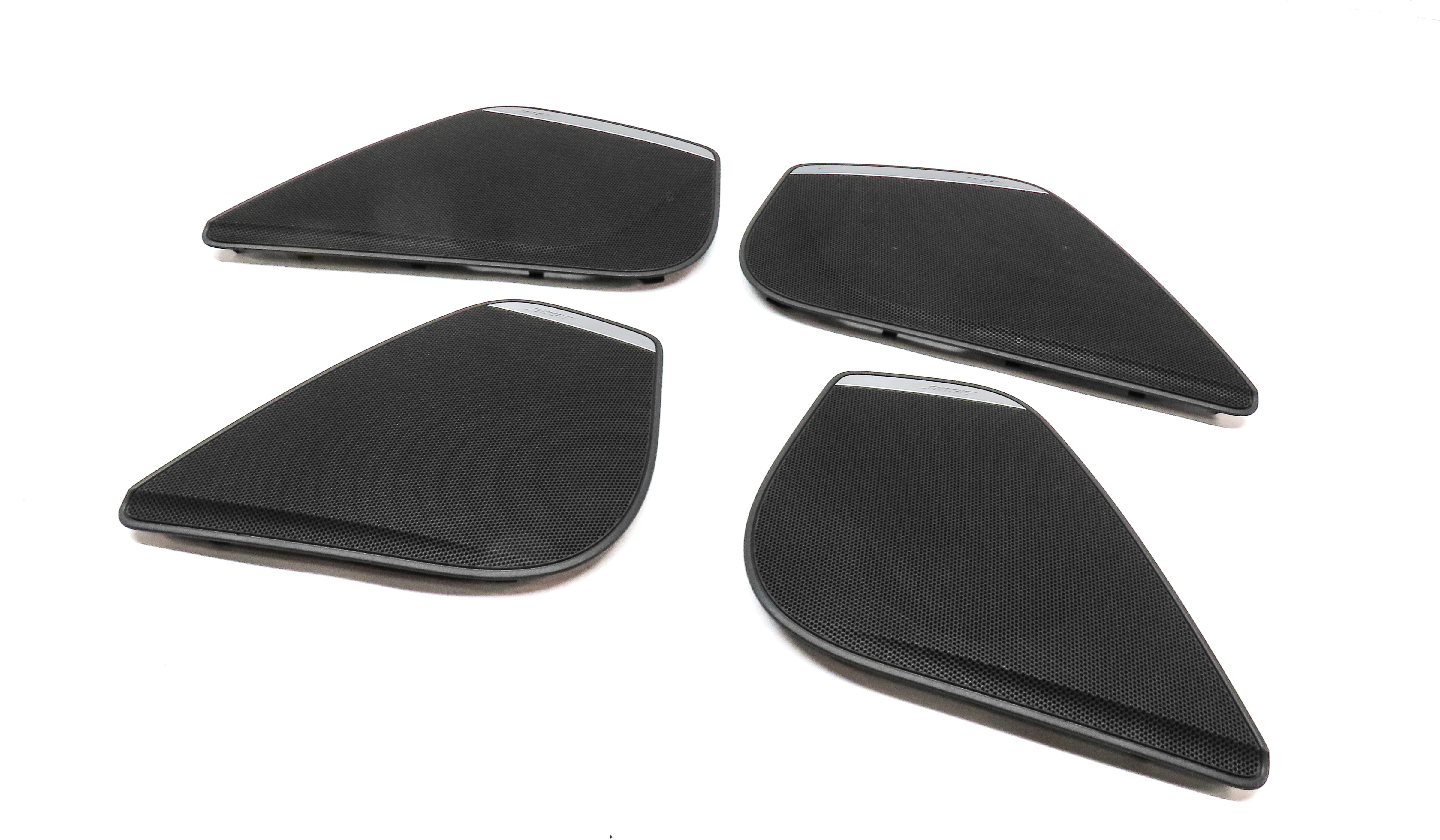 2017 AUDI A6 (C7 4G) BOSE RADIO STEREO AUDIO SPEAKER GRILLE TRIM SET/4 (BLACK) — exact item pictured